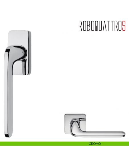 Maniglia per finestra martellina DK Roboquattro S Colombo Design cromo