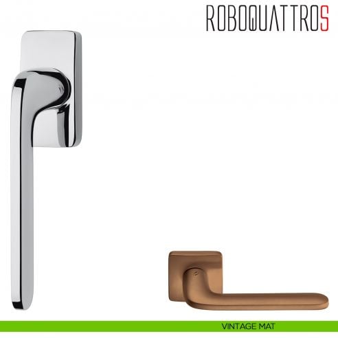 Maniglia per finestra martellina DK Roboquattro S Colombo Design vintage mat