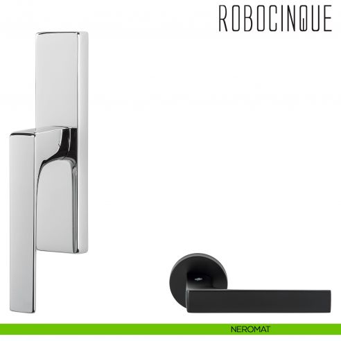 Maniglia per finestra cremonese Robocinque Colombo Design neromat
