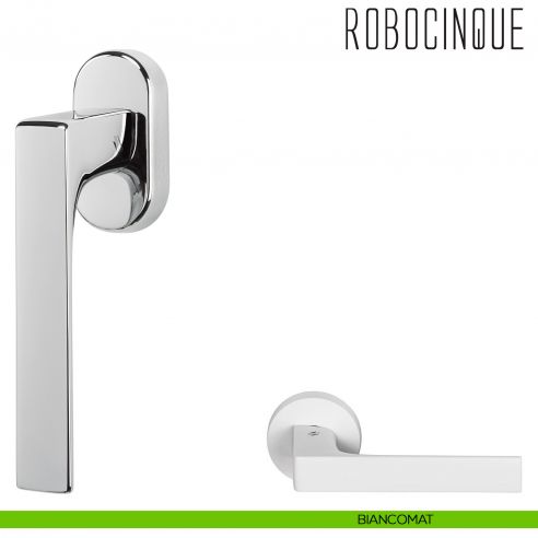 Maniglia per finestra martellina DK Robocinque Colombo Design bianco