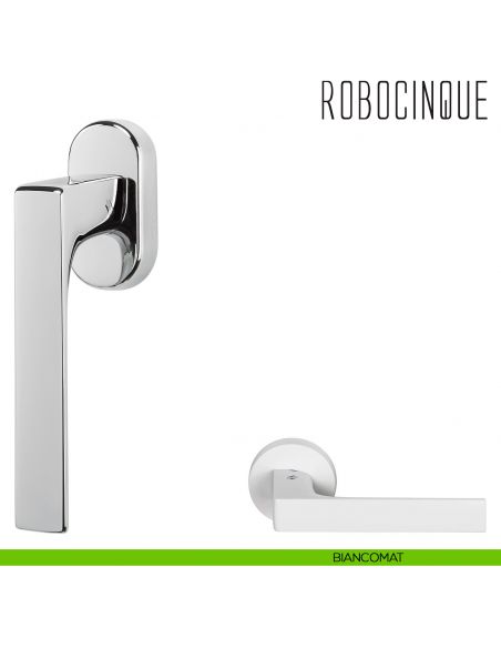 Maniglia per finestra martellina DK Robocinque Colombo Design bianco