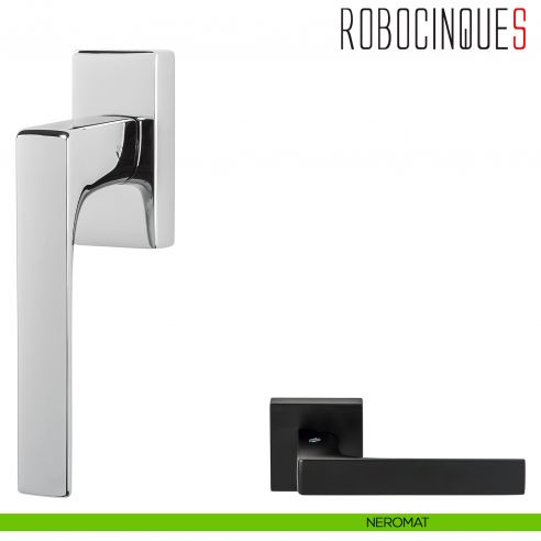 Maniglia per finestra martellina DK Robocinque S Colombo Design neromat