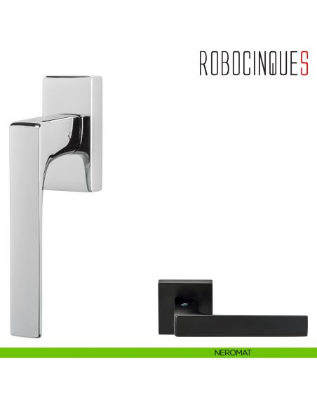 Maniglia per finestra martellina DK Robocinque S Colombo Design neromat