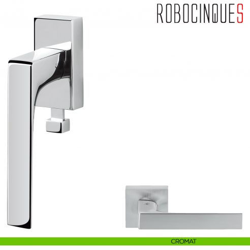 Maniglia per finestra DK con pulsante Robocinque S Colombo Design cromat