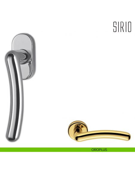 Maniglia per finestra martellina DK Sirio Colombo Design oroplus