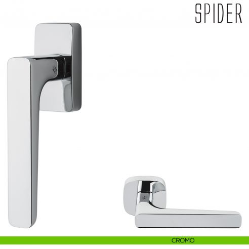 Maniglia per finestra martellina DK Spider Colombo Design cromo