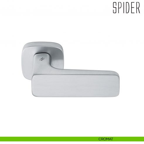 Maniglia Spider Colombo Design per porta con rosetta quadrata cromat