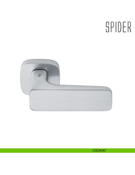 Maniglia Spider Colombo Design per porta con rosetta quadrata cromat