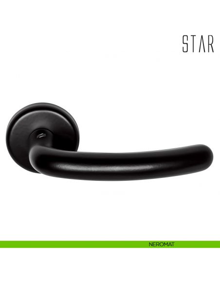 Maniglia per porta Star Colombo Design neromat