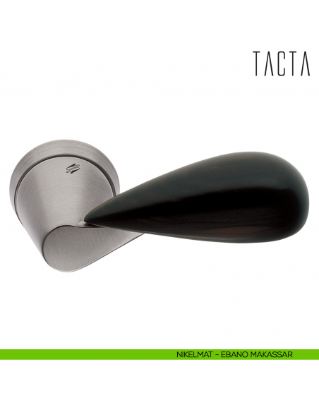 Maniglia per porta Tacta Colombo Design nikelmat - ebano makassar