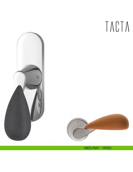 Maniglia per finestra cremonese Tacta Colombo Design nikelmat - pero