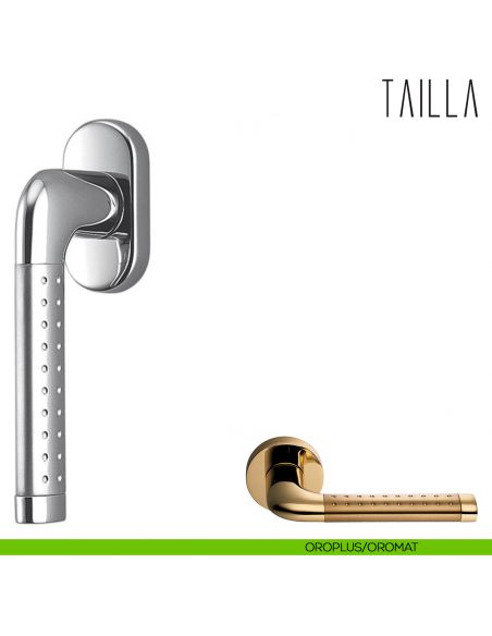 Maniglia per finestra martellina DK Tailla Colombo Design oroplus - oromat