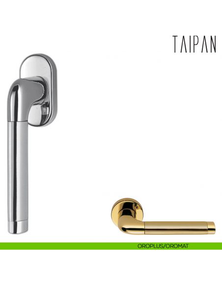 Maniglia per finestra martellina DK Taipan Colombo Design oroplus - oromat