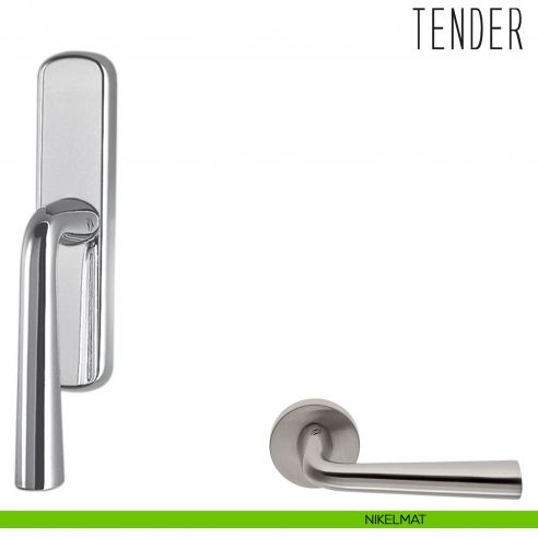 Maniglia per finestra cremonese Tender Colombo Design nikelmat