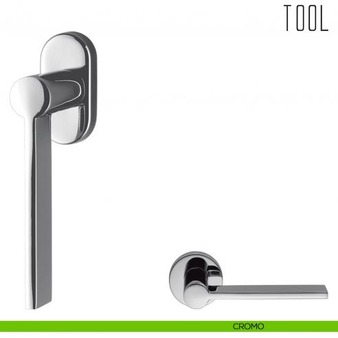 Maniglia per finestra martellina DK Tool Colombo Design bassa cromo