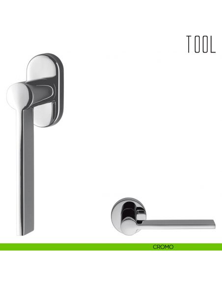 Maniglia per finestra martellina DK Tool Colombo Design cromo