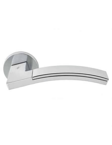 Maniglia per porta Trama Colombo Design con rosetta tonda bassa