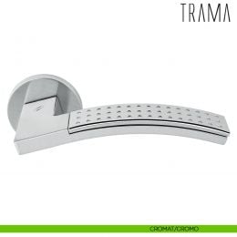 Maniglia Trama Colombo Design per porta con rosetta tonda bassa 2