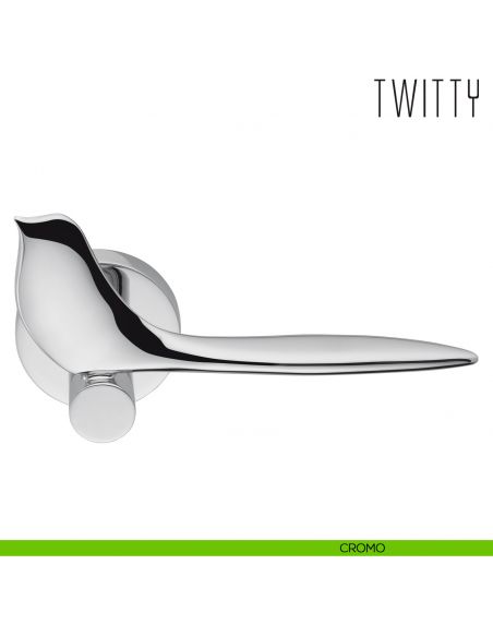 Maniglia per porta Twitty Colombo Design cromo