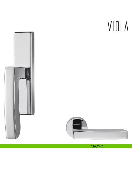 Maniglia per finestra cremonese Viola Colombo Design cromo