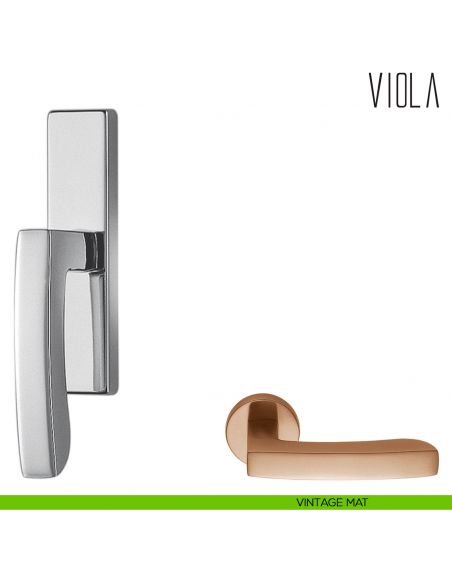 Maniglia per finestra cremonese Viola Colombo Design vintage mat