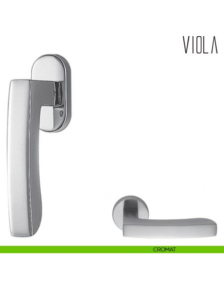 Maniglia per finestra martellina DK Viola Colombo Design cromat