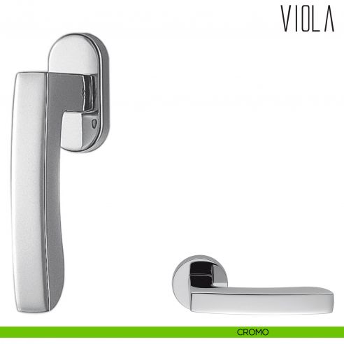 Maniglia per finestra martellina DK Viola Colombo Design cromo