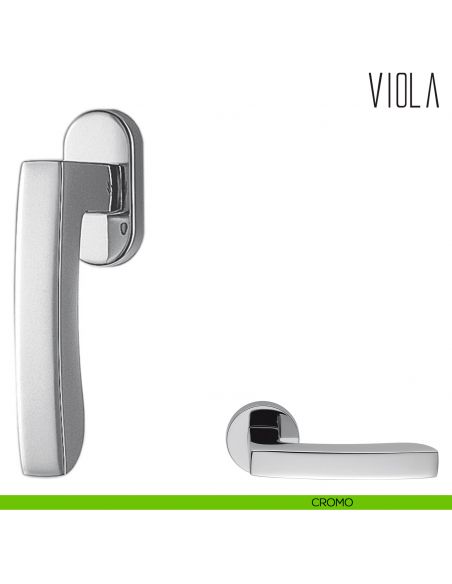 Maniglia per finestra martellina DK Viola Colombo Design cromo