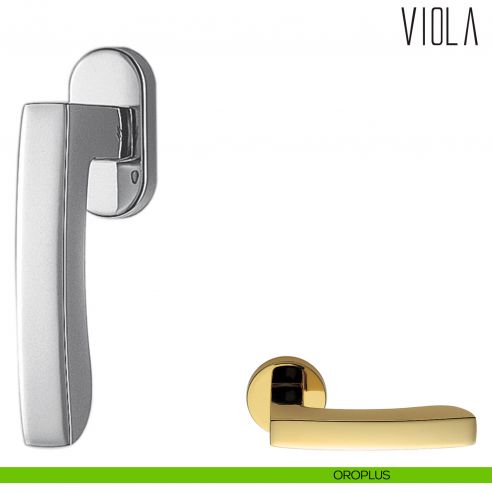 Maniglia per finestra martellina DK Viola Colombo Design oroplus