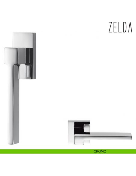 Maniglia per finestra martellina DK Zelda Colombo Design bassa cromo