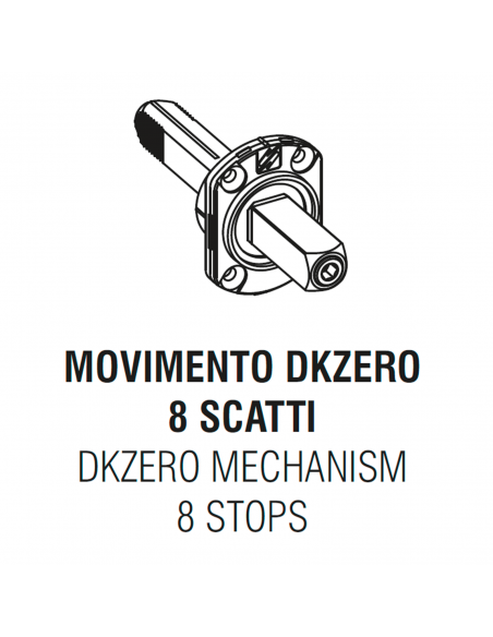 Movimento DK per maniglia finestra Colombo Design DK Zero