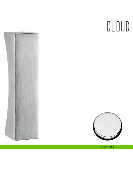 Coppia maniglioni per porta in vetro Cloud Colombo Design cromo