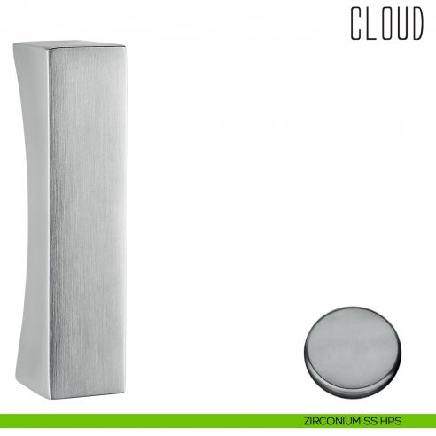 Coppia maniglioni per porta in vetro Cloud Colombo Design zirconium ss hps