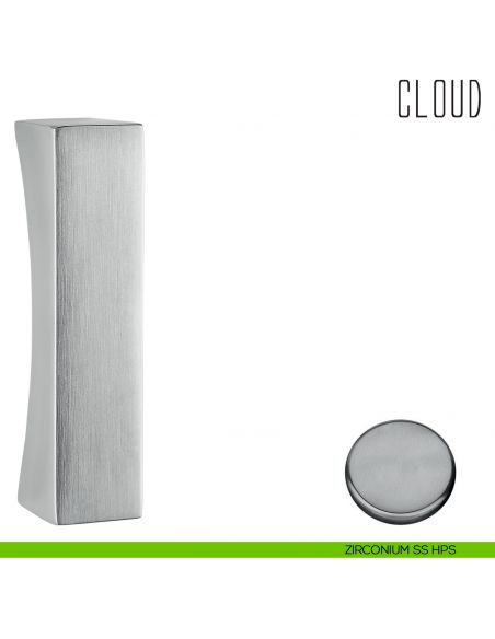 Coppia maniglioni per porta in vetro Cloud Colombo Design zirconium ss hps