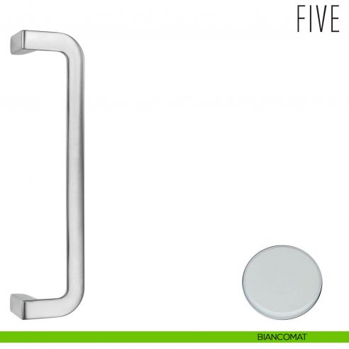 Maniglione per porta Five Colombo Design zancato biancomat