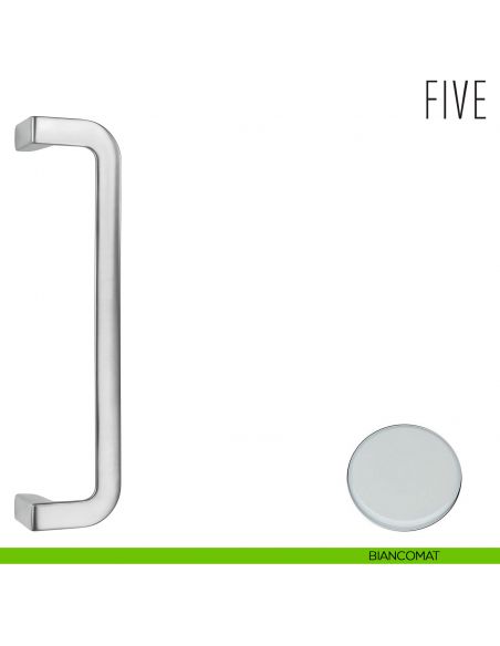 Maniglione per porta Five Colombo Design zancato biancomat