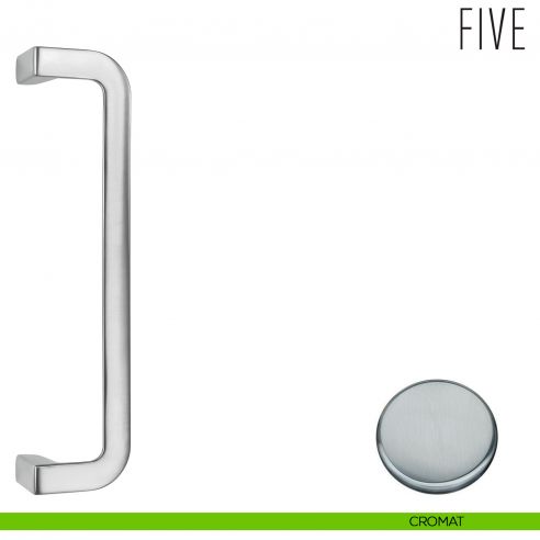 Maniglione per porta Five Colombo Design zancato cromat
