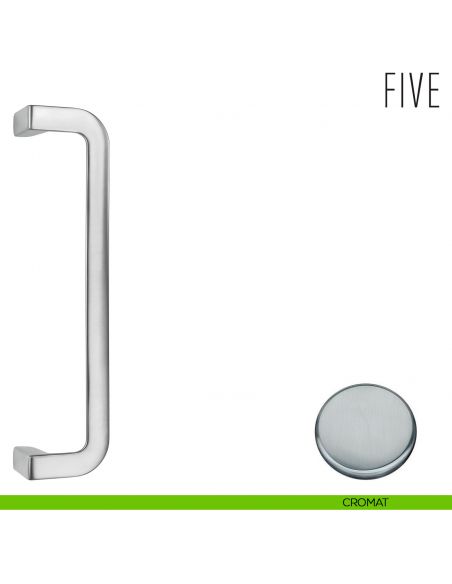 Maniglione per porta Five Colombo Design zancato cromat