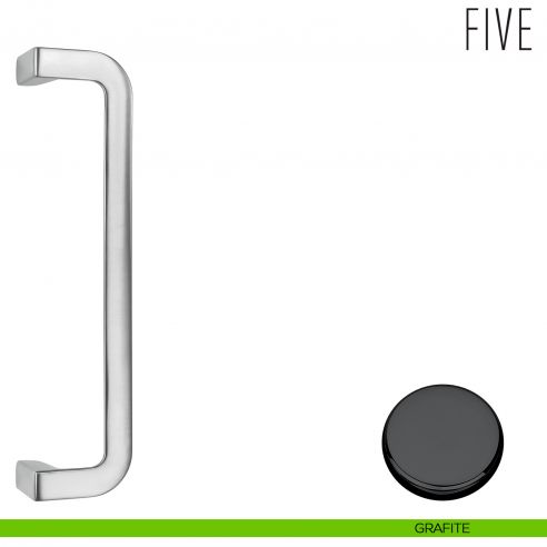 Maniglione per porta Five Colombo Design zancato grafite