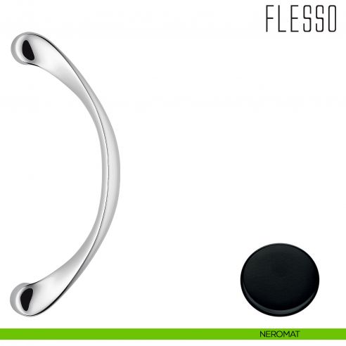 Maniglione per porta Flesso Colombo Design zancato CB16 Z/A neromat