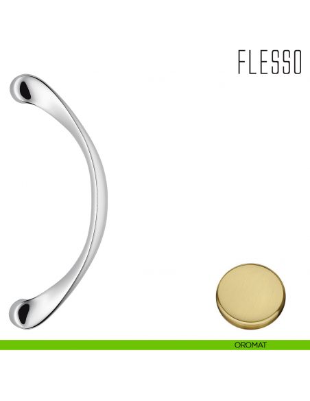 Maniglione per porta Flesso Colombo Design zancato CB16 Z/B oromat