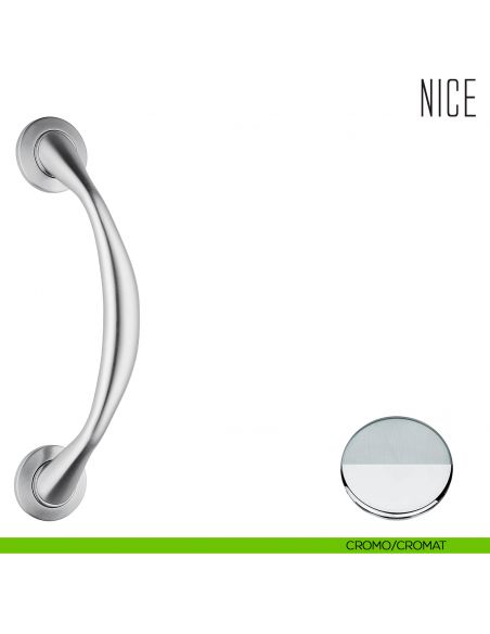Maniglione per porta Nice Colombo Design zancato cromat - cromo