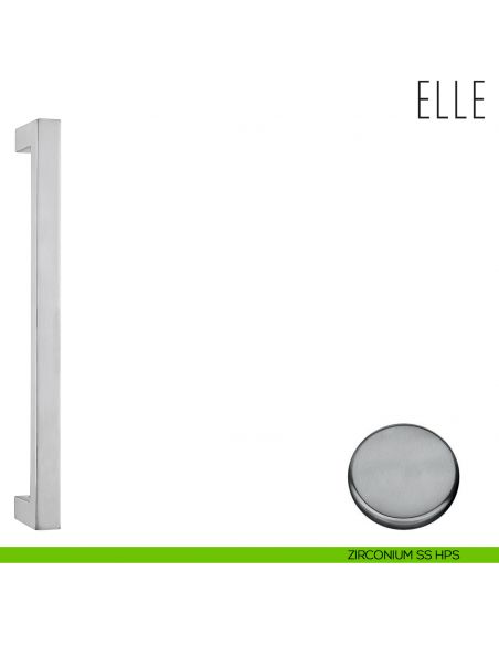 Maniglione per porta Elle Colombo Design zirconium ss hps