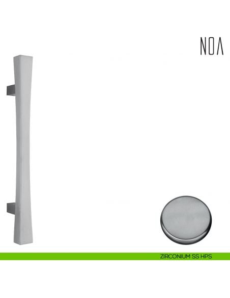 Maniglione per porta Noa Colombo Design ID16 B zirconium ss hps