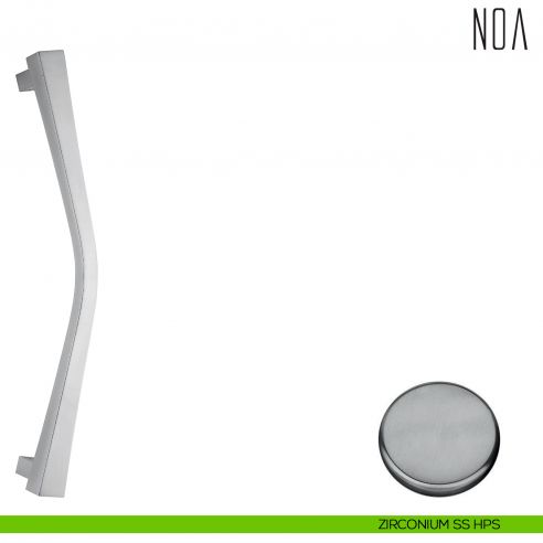 Maniglione per porta Noa Colombo Design zancato ID26 A zirconium ss hps