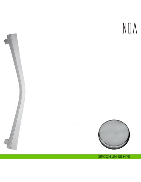 Maniglione per porta Noa Colombo Design zancato ID26 A zirconium ss hps