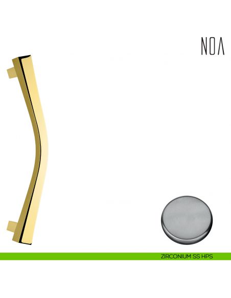 Maniglione per porta Noa Colombo Design zancato ID26 B zirconium ss hps