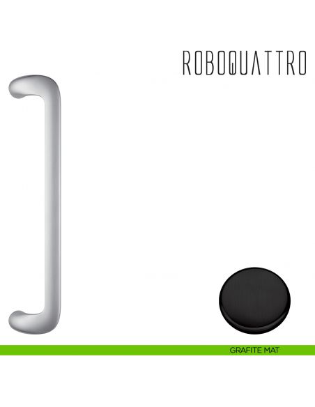 Maniglione per porta Roboquattro Colombo Design zancato ID46 A grafite mat