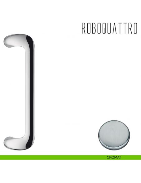 Maniglione per porta Roboquattro Colombo Design zancato ID46 B cromat