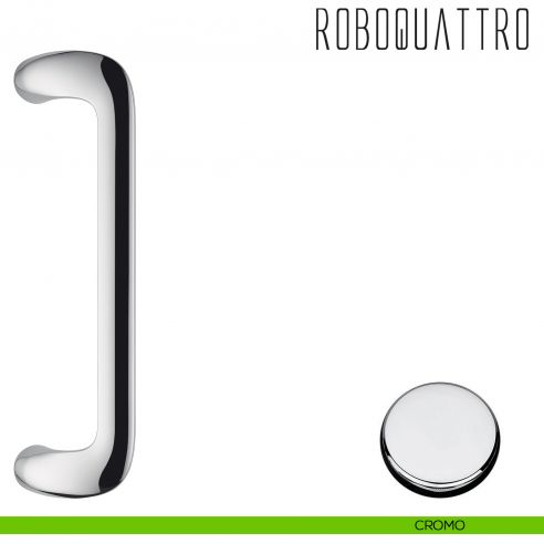 Maniglione per porta Roboquattro Colombo Design zancato ID46 B cromo